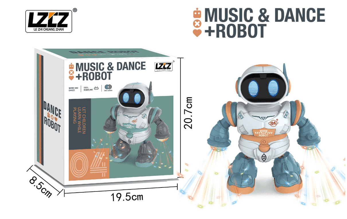 Engaging and Colorful Dancing Robot Toy for Kids - Music, Movement, and Flashing Lights Enhance Skills and Playtime - Made from Quality ABS Material - Perfect Gift! 6678 - Image 3