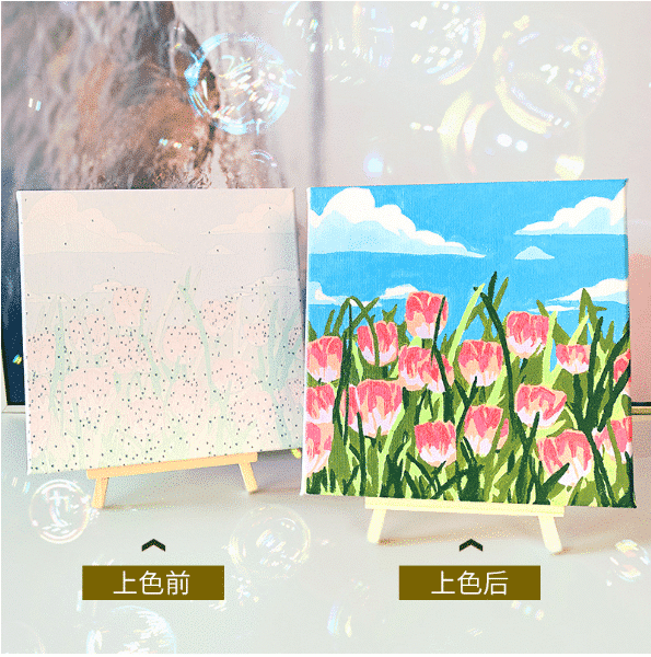 Create Masterpieces Effortlessly with Premium Paint-by-Numbers Kit - High-Quality Canvas, Environmentally-Friendly Paints, and Easy-to-Follow Instructions Included Scenes - Image 2