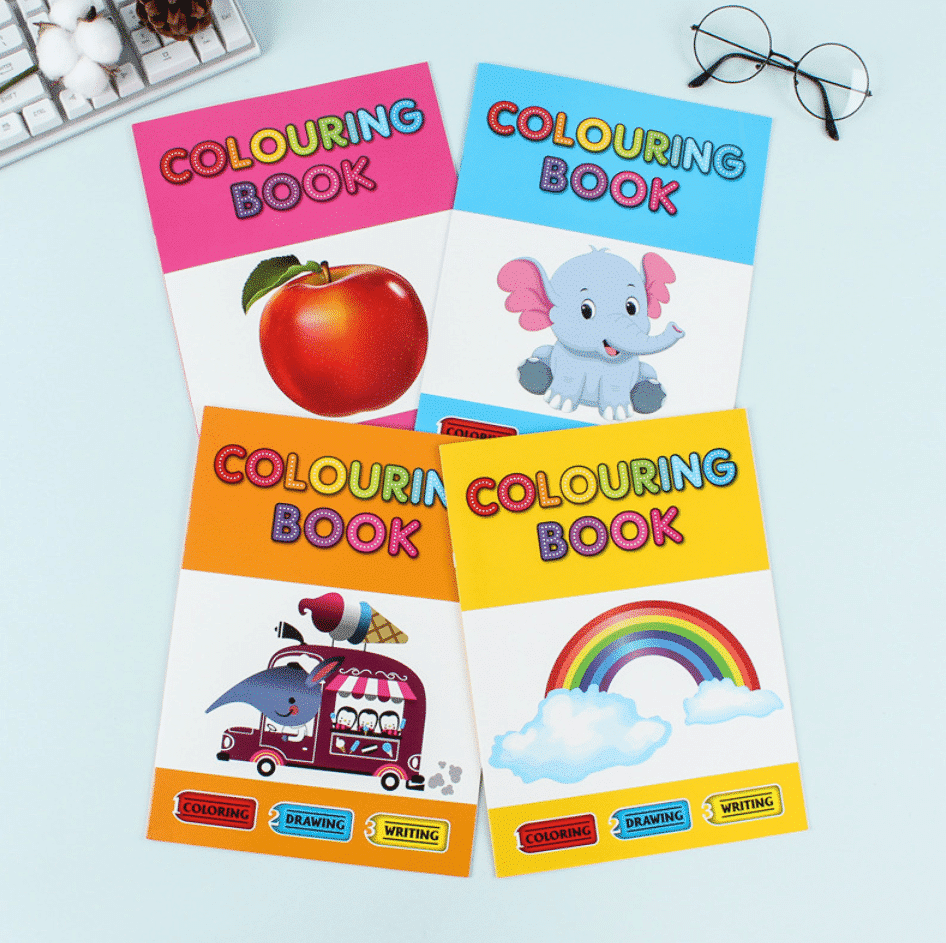 Educational Learn & Play Coloring Books: Explore Animals, Fruits, Vehicles, and Weather - Enhance Learning and Creativity for Ages 3 to 7!