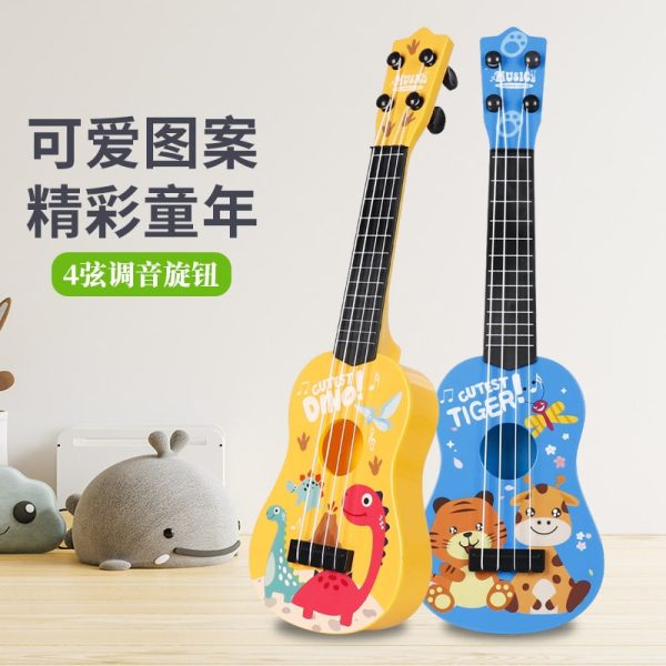 Children's Mini Guitar Toy: Playable, realistic ukulele instrument, musical fun for learning and enjoyment - Image 9