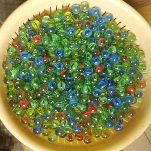 Explore Creative Crafting with 16mm Mixed Glass Beads (20pcs Pack), Perfect for Age 6+ Fun and Nostalgic Projects