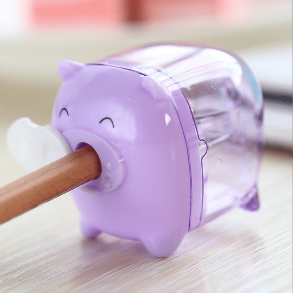 Playful Cartoon Sharpener: Piggy, Cookie, and Lego Block Designs - Compact and Smooth for On-the-Go! - Image 4
