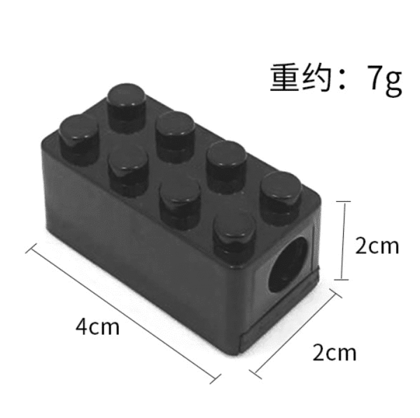 Playful Cartoon Sharpener: Piggy, Cookie, and Lego Block Designs - Compact and Smooth for On-the-Go! - Image 9